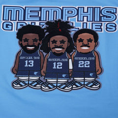 Jaren Jackson Jr., Ja Morant, Desmond Bane Memphis Grizzlies Pro Standard Multi Lineup T-Shirt - Light Blue outlet