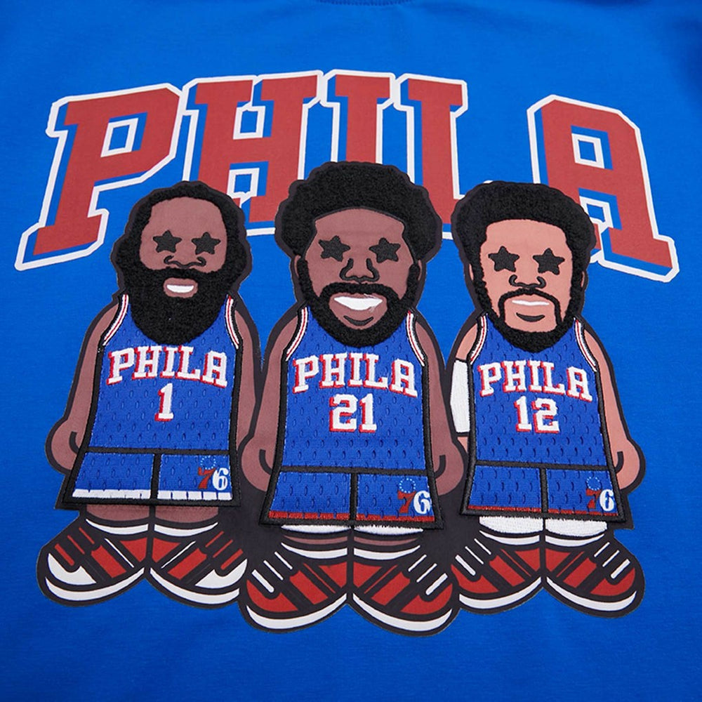 Joel Embiid, Tobias Harris, James Harden Philadelphia 76ers Pro Standard Multi Lineup T-Shirt - Royal discount