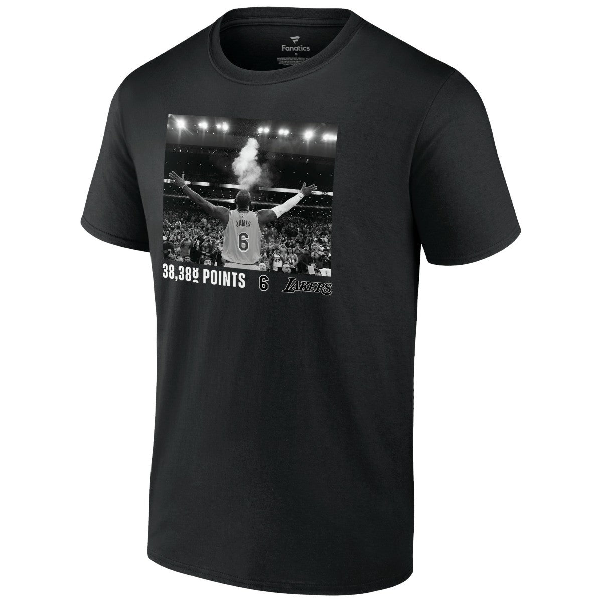 LeBron James Los Angeles Lakers NBA All-Time Scoring Record Chalk Throw T-Shirt - Black shop
