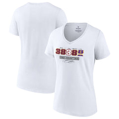 LeBron James Women's NBA All-Time Scoring Record Split Points V-Neck T-Shirt - White online
