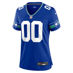 Seattle Seahawks Women's Throwback Custom Jersey - Royal | Nike sale