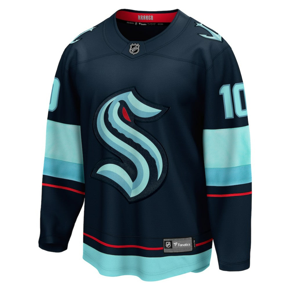 Matty Beniers Seattle Kraken Fanatics Premier Breakaway Player Jersey Deep Sea Blue