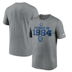 Indianapolis Colts 40th Anniversary Legend Performance T-Shirt - Heather Gray | Nike for sale