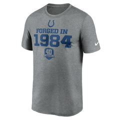 Indianapolis Colts 40th Anniversary Legend Performance T-Shirt - Heather Gray | Nike for sale