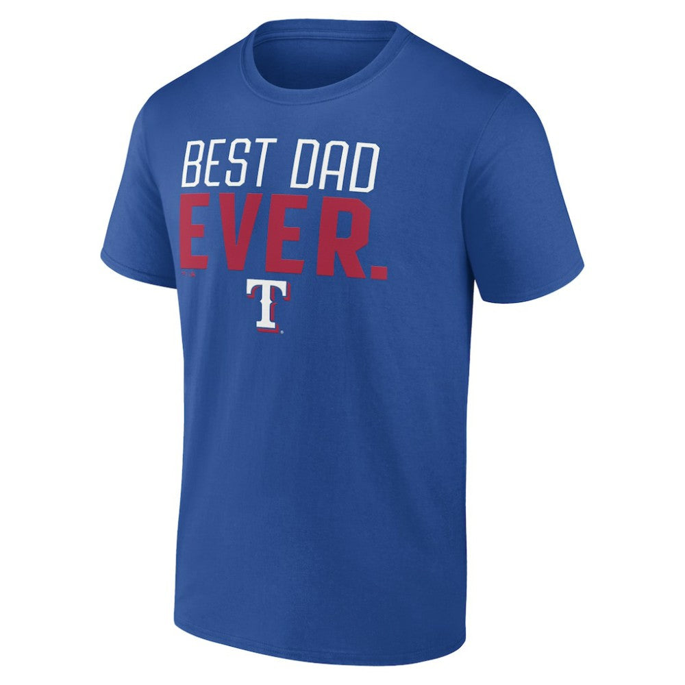 Texas Rangers Best Dad Ever T-Shirt - Royal