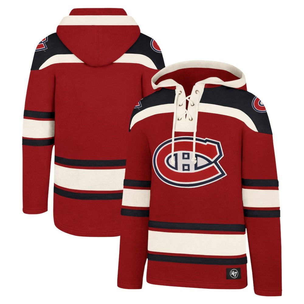 Montreal Canadiens '47 Superior Lacer Hoodie Red