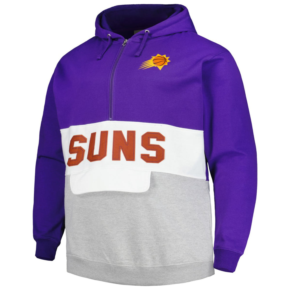 Phoenix Suns Big & Tall Anorak Half-Zip Hoodie - Purple | Fanatics for sale