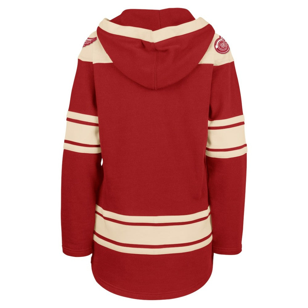 Detroit Red Wings '47 Women's Superior Lacer Pullover Hoodie Red