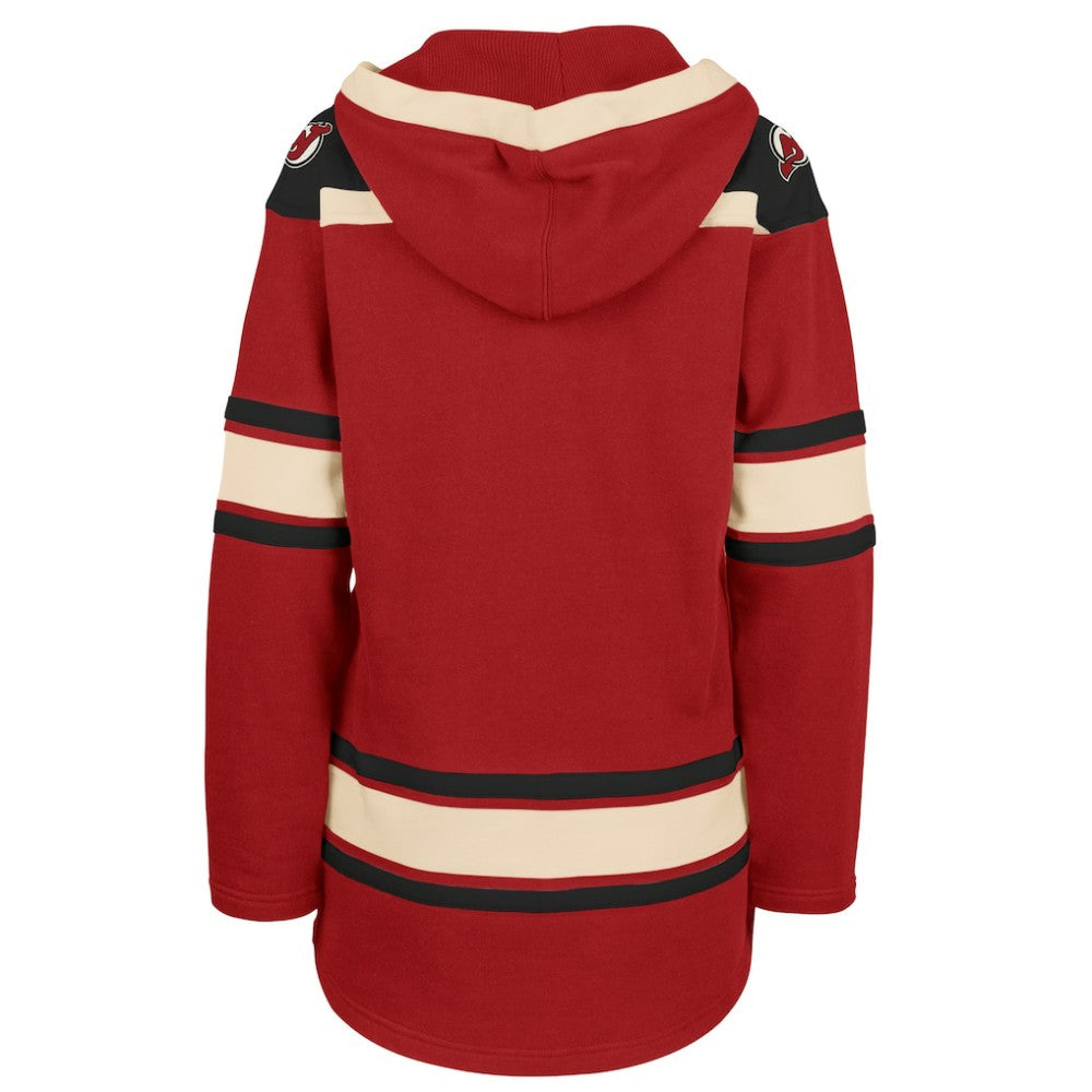 New Jersey Devils '47 Women's Superior Lacer Pullover Hoodie Red