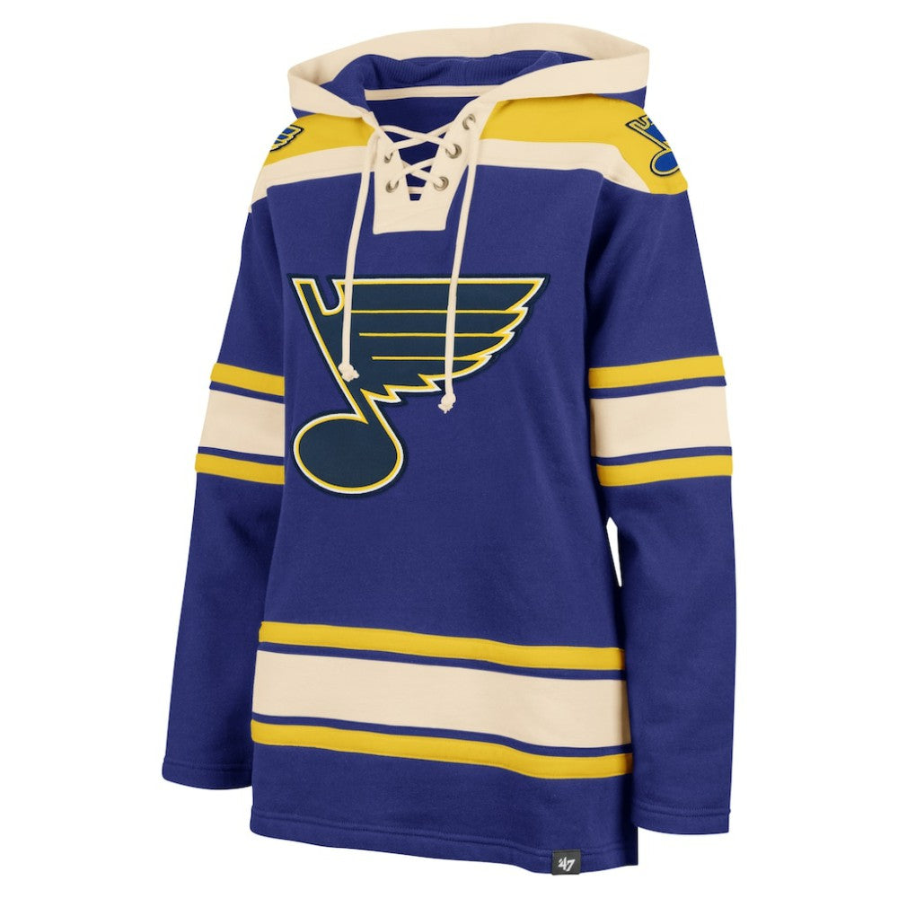 St. Louis Blues '47 Women's Superior Lacer Pullover Hoodie Blue