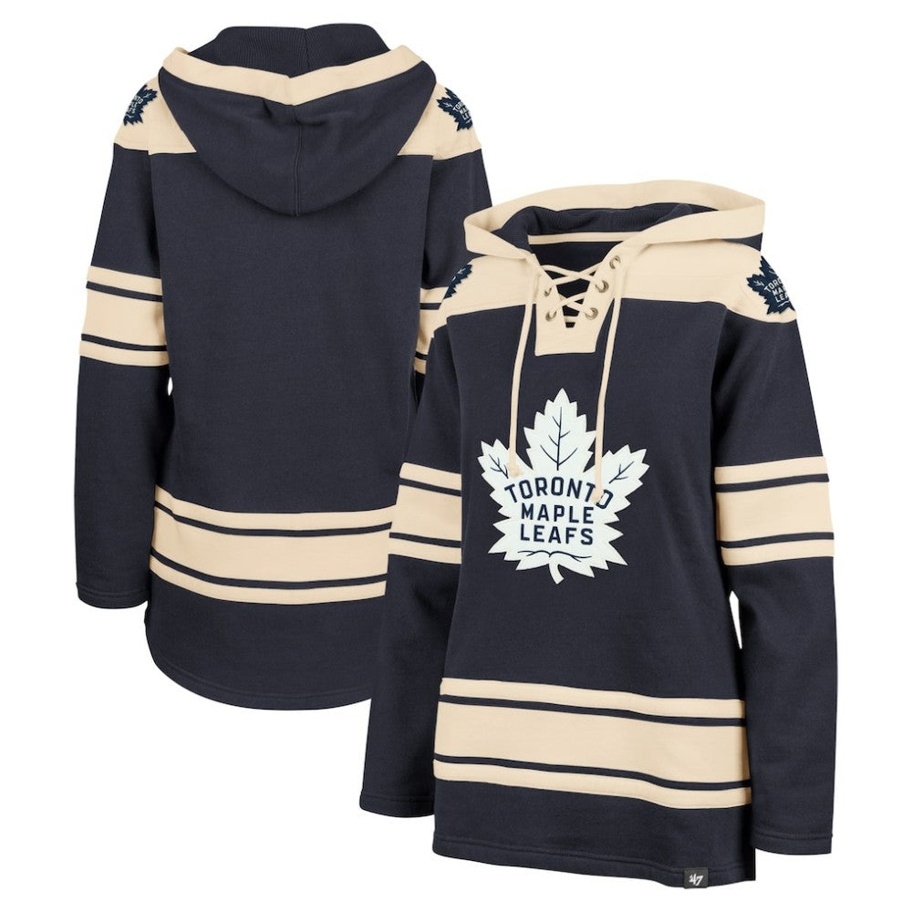 Toronto Maple Leafs '47 Women's Superior Lacer Pullover Hoodie Navy
