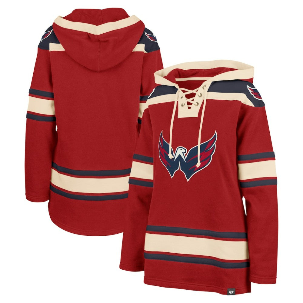 Washington Capitals '47 Women's Superior Lacer Pullover Hoodie Red