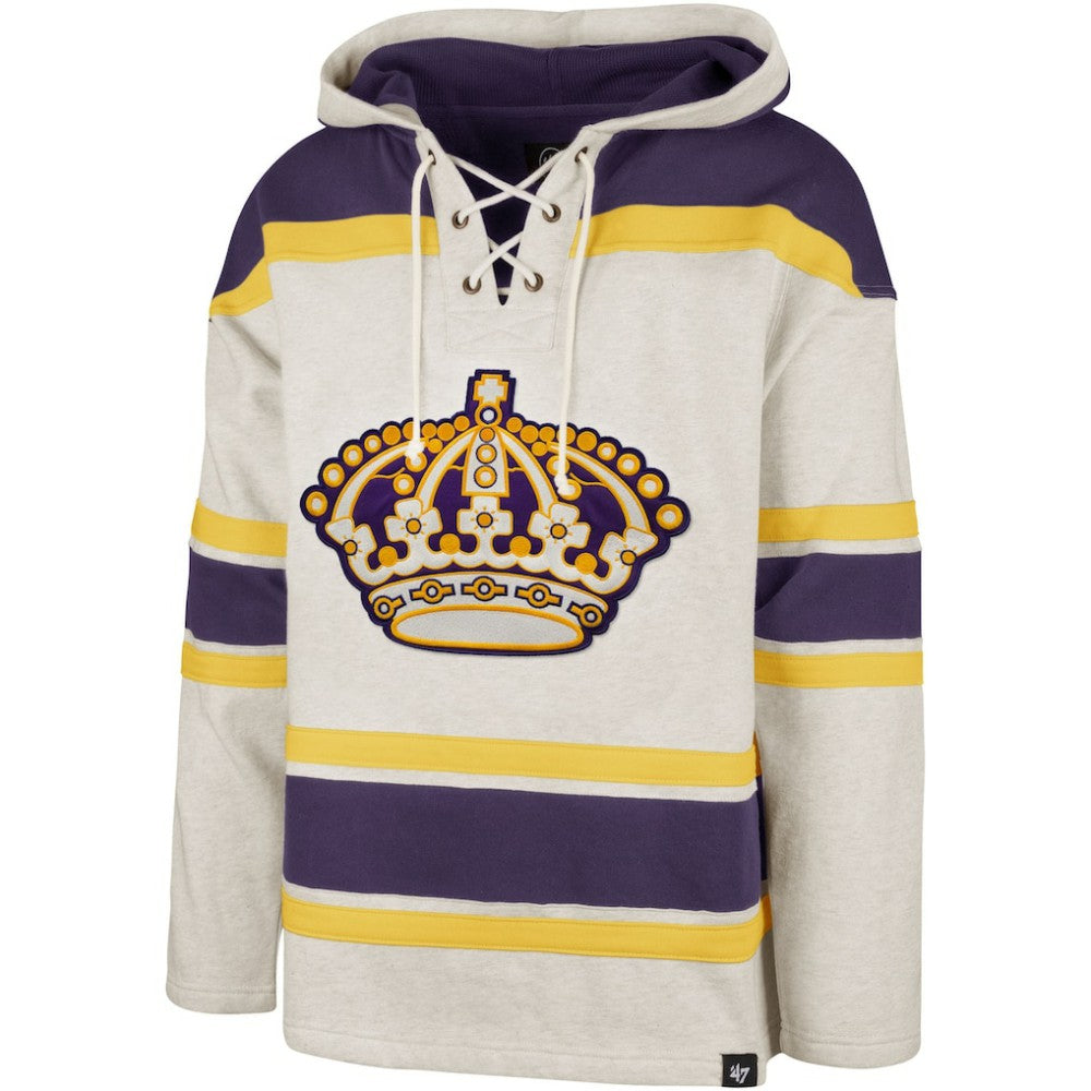 Los Angeles Kings '47 Rockaway Lacer Pullover Hoodie Oatmeal