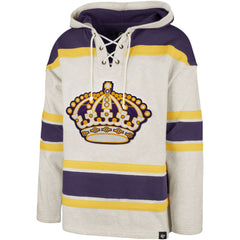 Los Angeles Kings '47 Rockaway Lacer Pullover Hoodie Oatmeal
