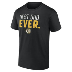 Boston Bruins Best Dad Ever T-Shirt Black