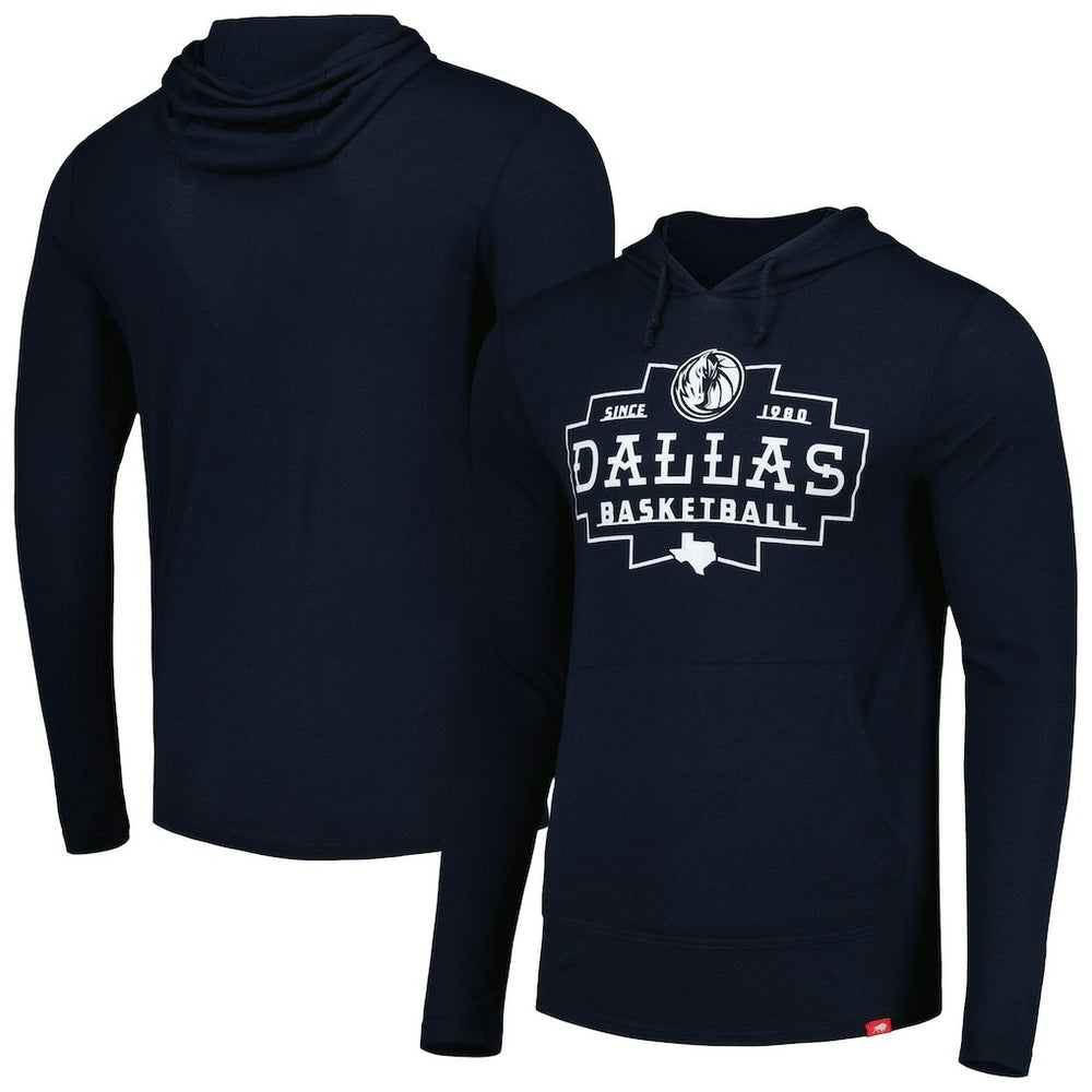 Dallas Mavericks Sportiqe Unisex Rowan Tri-Blend Long Sleeve Hoodie T-Shirt sale - Navy online