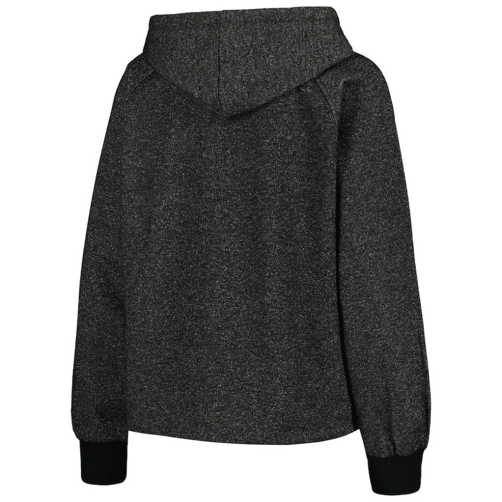 New York Yankees DKNY Sport Women's Debbie Dolman Raglan Pullover Hoodie - Black