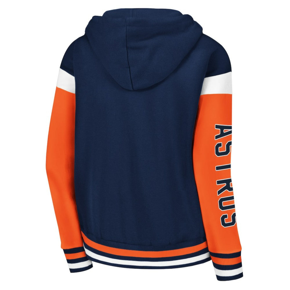 Houston Astros Starter Women's Homestretch Full-Zip Hoodie - Navy