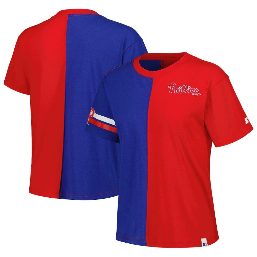 Philadelphia Phillies Starter Women's Power Move T-Shirt - Red/Royal