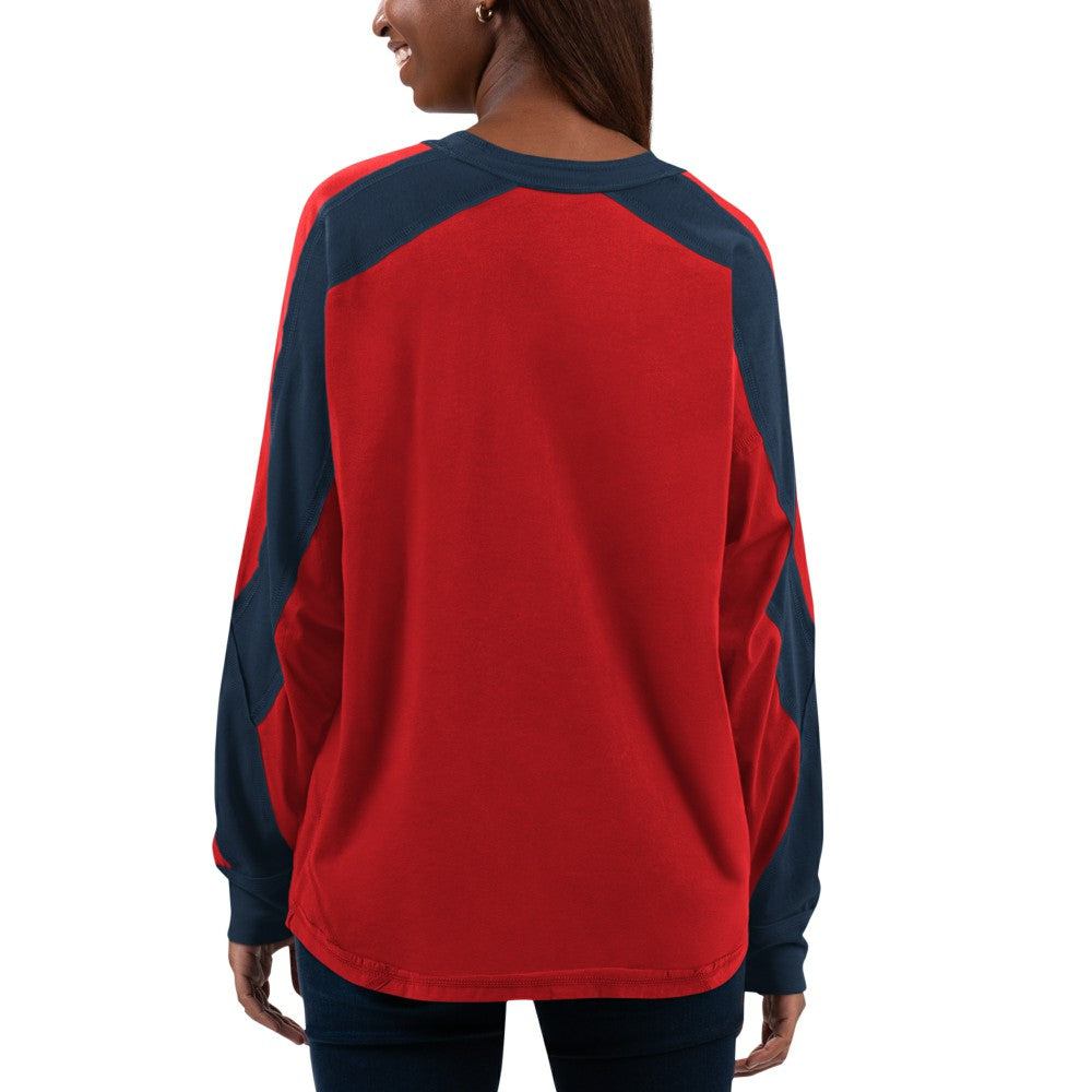 St. Louis Cardinals G-III 4Her by Carl Banks Women's Smash Raglan Long Sleeve T-Shirt - Red/Navy