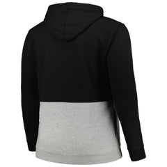 Baltimore Orioles Big & Tall Hoodie Half-Zip Sweatshirt - Black/Heather Gray