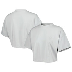 Chicago Bulls Lusso Women's Nola Faded Tonal Cropped T-Shirt sale - Gray online
