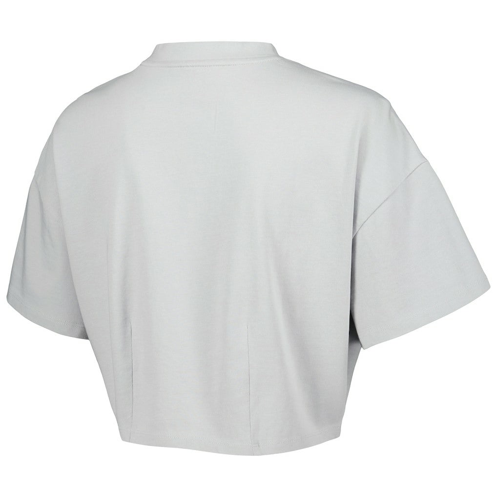 Chicago Bulls Lusso Women's Nola Faded Tonal Cropped T-Shirt sale - Gray online