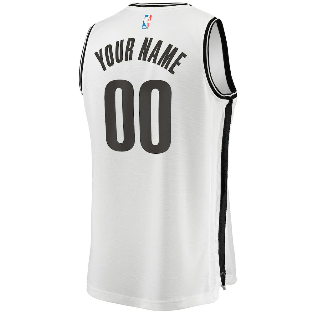 Brooklyn Nets Youth Fast Break Replica Custom Jersey - Association Edition - White | Fanatics online