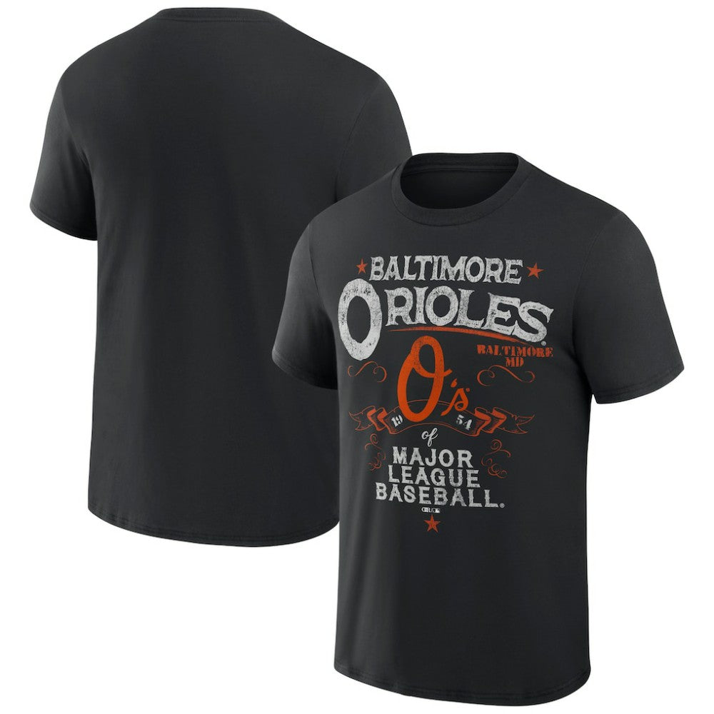 Baltimore Orioles Darius Rucker Collection Beach Splatter T-Shirt - Black