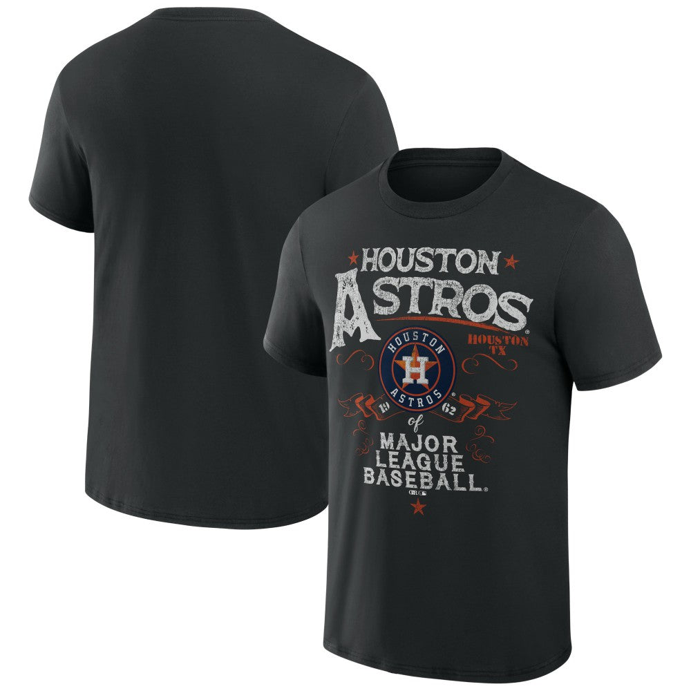 Houston Astros Darius Rucker Collection Beach Splatter T-Shirt - Black