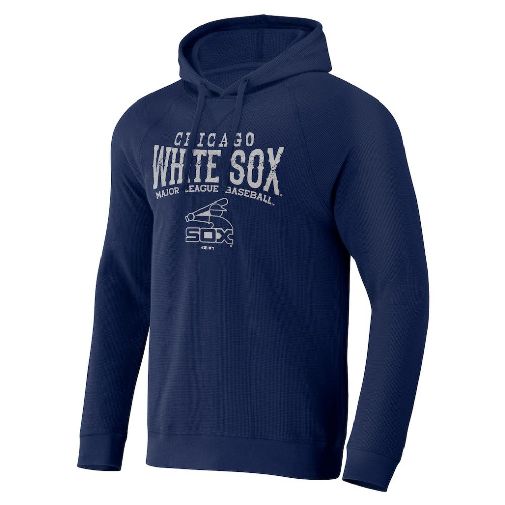 Chicago White Sox Darius Rucker Collection Waffle-Knit Raglan Pullover Hoodie - Navy