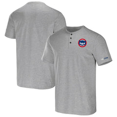 Chicago Cubs Darius Rucker Collection Henley T-Shirt - Heather Gray