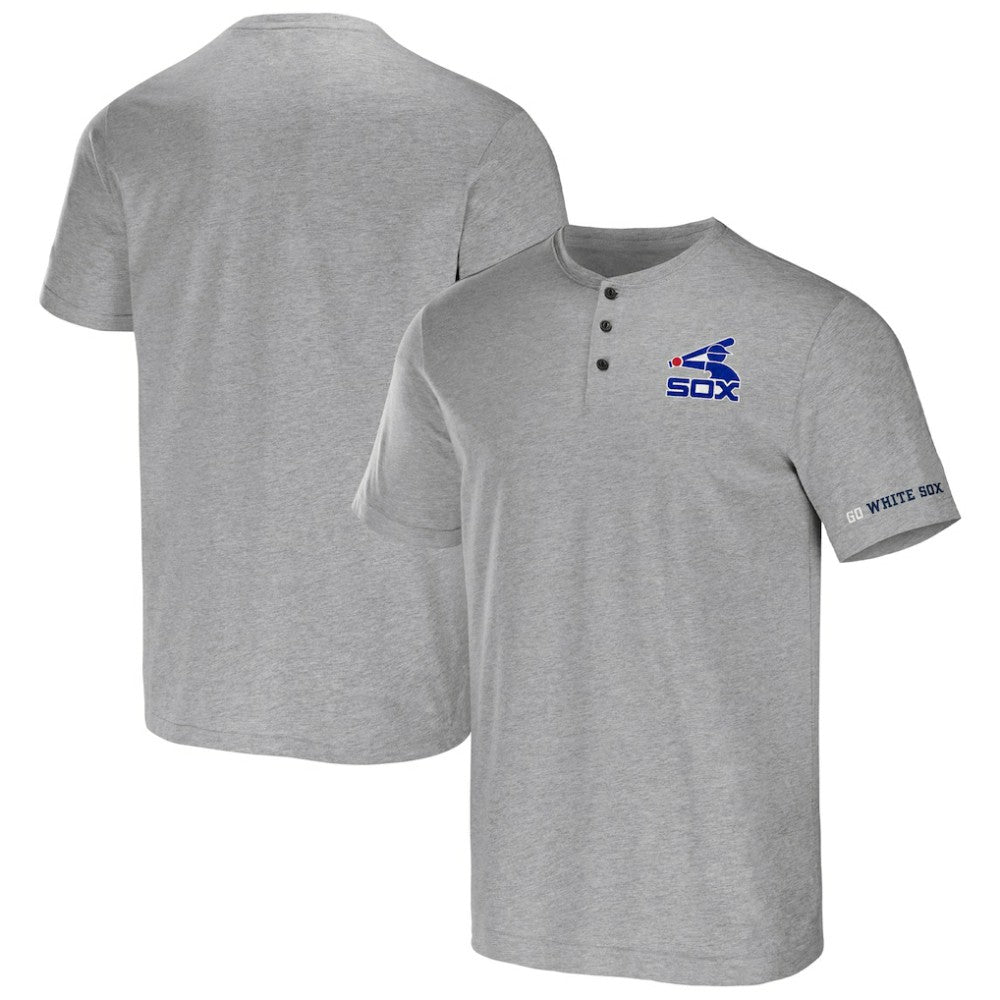Chicago White Sox Darius Rucker Collection Henley T-Shirt - Heather Gray