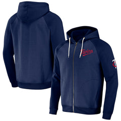 Minnesota Twins Darius Rucker Collection Raglan Full-Zip Hoodie - Navy