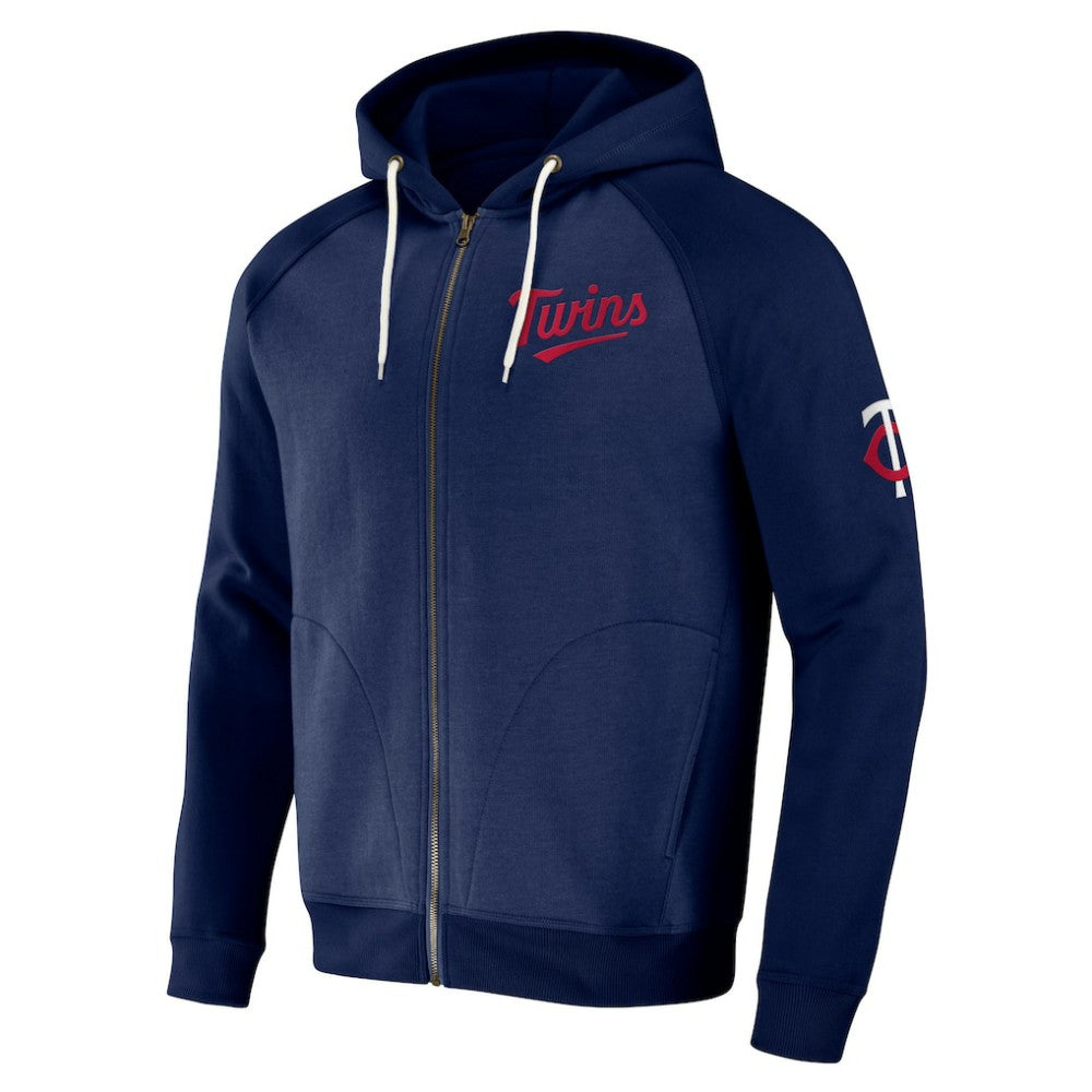 Minnesota Twins Darius Rucker Collection Raglan Full-Zip Hoodie - Navy