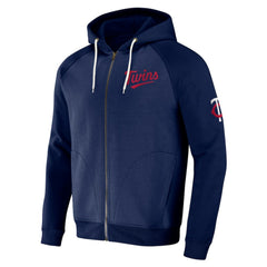 Minnesota Twins Darius Rucker Collection Raglan Full-Zip Hoodie - Navy