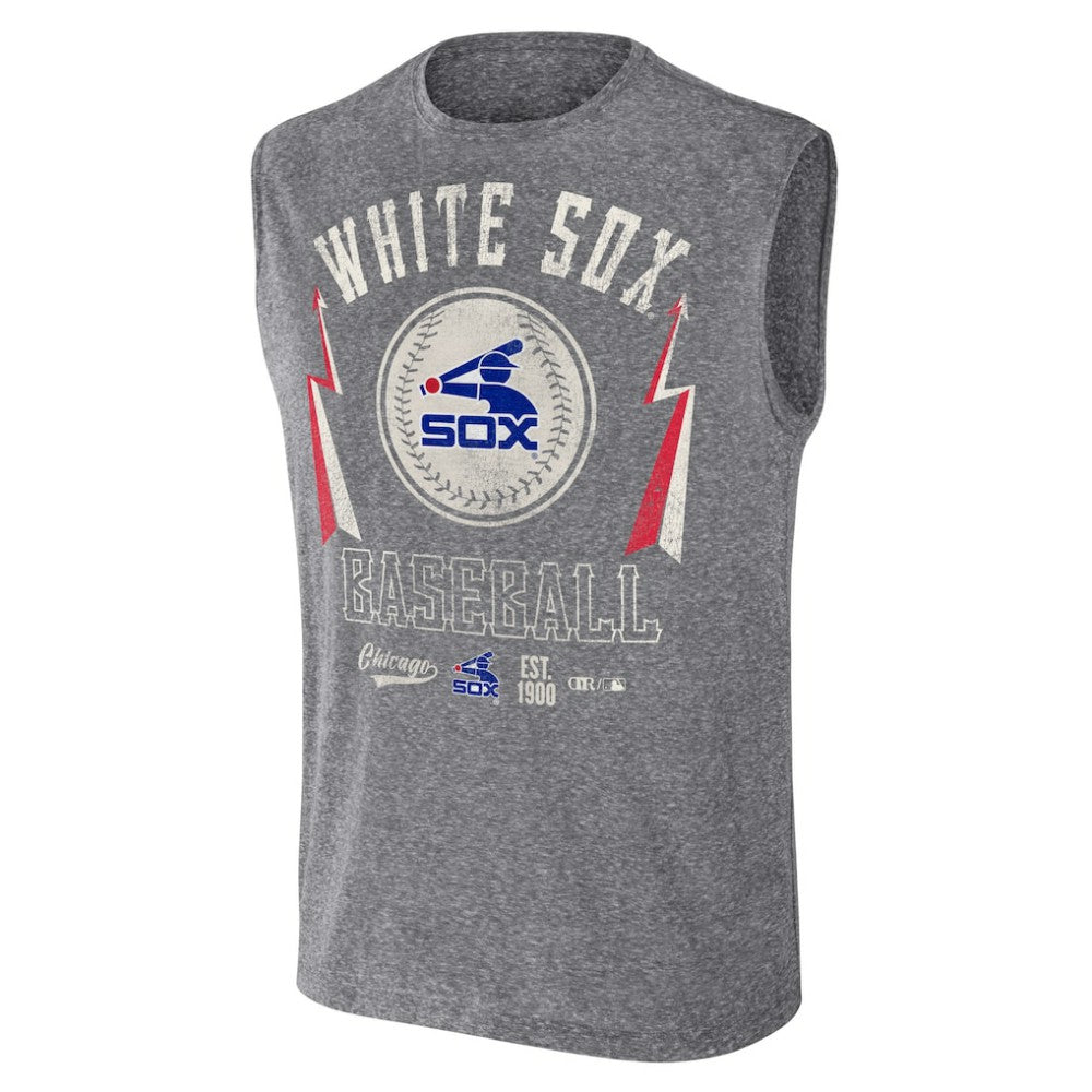 Chicago White Sox Darius Rucker Collection Relaxed-Fit Muscle Tank Top - Charcoal