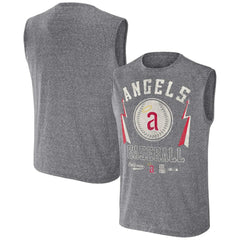 Los Angeles Angels Darius Rucker Collection Relaxed-Fit Muscle Tank Top - Charcoal