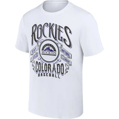 Colorado Rockies Darius Rucker Collection Distressed Rock T-Shirt - White