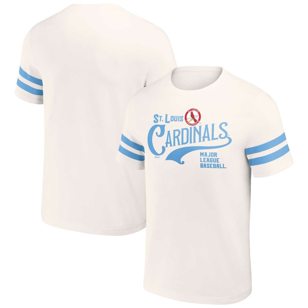 St. Louis Cardinals Darius Rucker Collection Yarn Dye Vintage T-Shirt - Cream