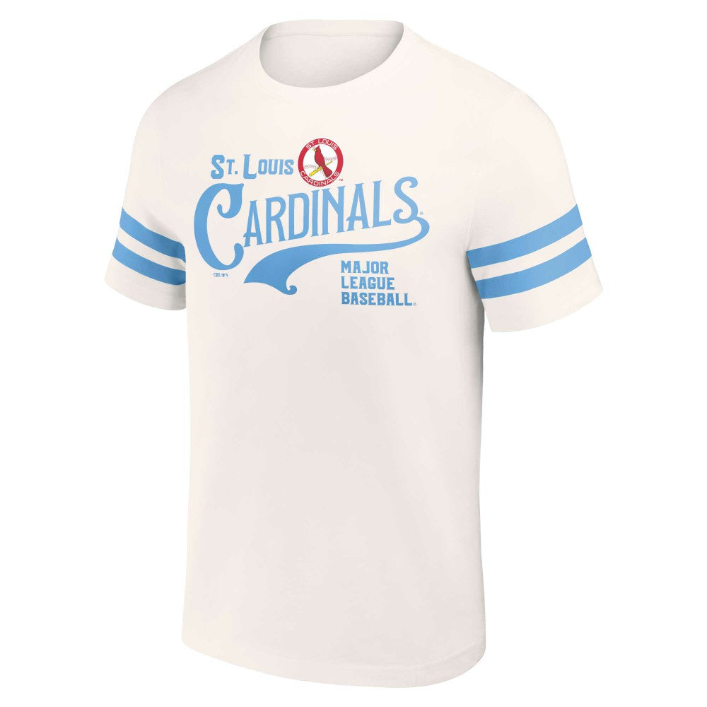 St. Louis Cardinals Darius Rucker Collection Yarn Dye Vintage T-Shirt - Cream