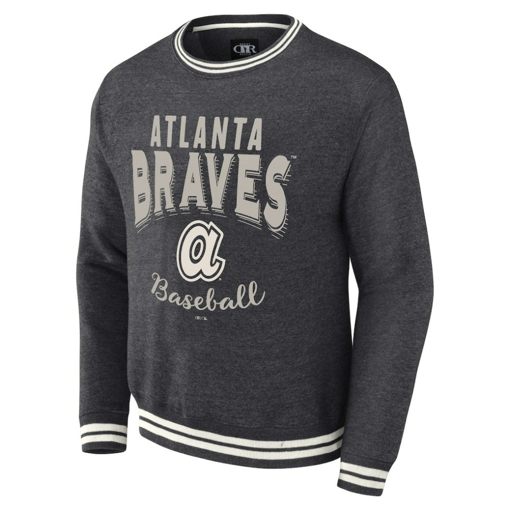 Atlanta Braves Darius Rucker Collection Vintage Pullover Sweatshirt - Heather Charcoal