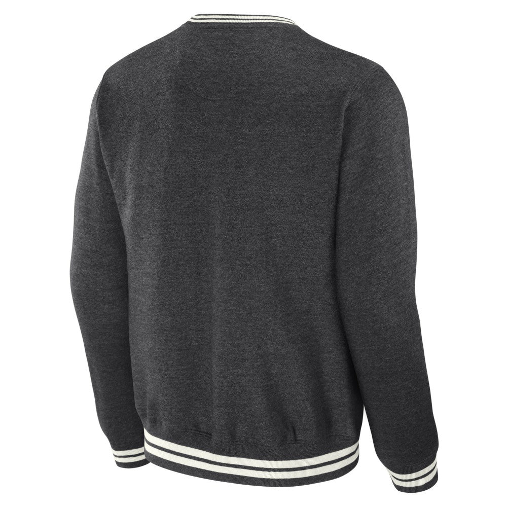 New York Mets Darius Rucker Collection Vintage Pullover Sweatshirt - Heather Charcoal