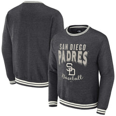 San Diego Padres Darius Rucker Collection Vintage Pullover Sweatshirt - Heather Charcoal