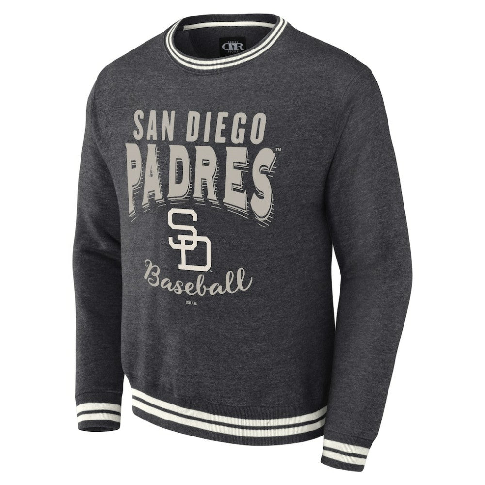 San Diego Padres Darius Rucker Collection Vintage Pullover Sweatshirt - Heather Charcoal