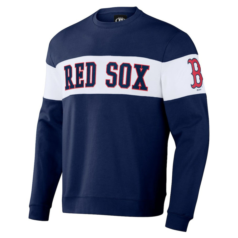 Boston Red Sox Darius Rucker Collection Stripe Pullover Sweatshirt - Navy