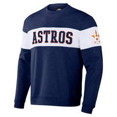 Houston Astros Darius Rucker Collection Stripe Pullover Sweatshirt - Navy