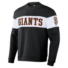 San Francisco Giants Darius Rucker Collection Stripe Pullover Sweatshirt - Black