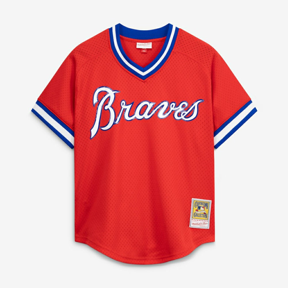 Dale Murphy Atlanta Braves Authentic Batting Practice Jersey - Scarlet | Mitchell & Ness