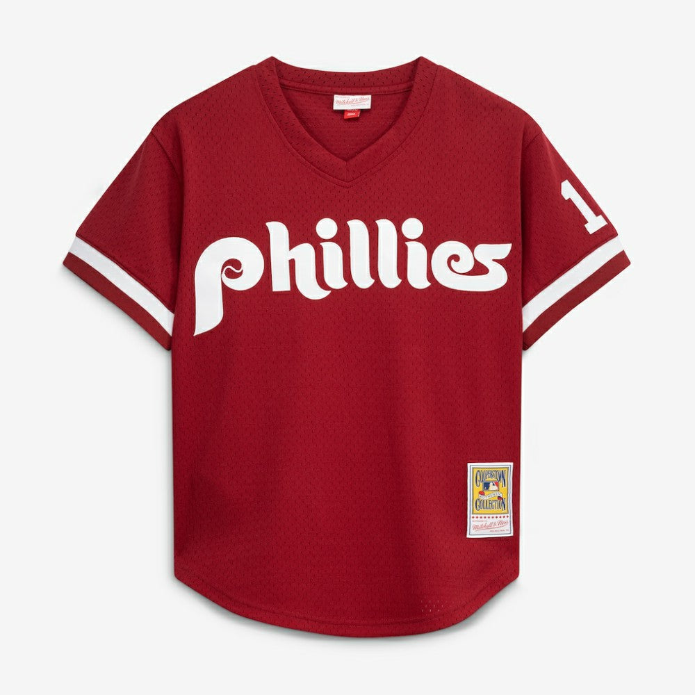 Darren Daulton Philadelphia Phillies Authentic Batting Practice Jersey - Scarlet | Mitchell & Ness